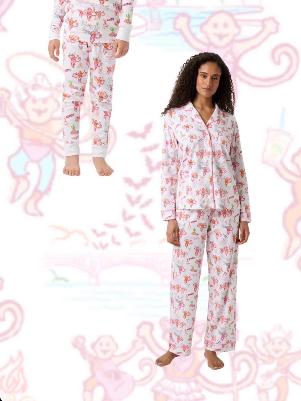 Roller Rabbit Austin Print PJs Size Large - Picture 7 of 7